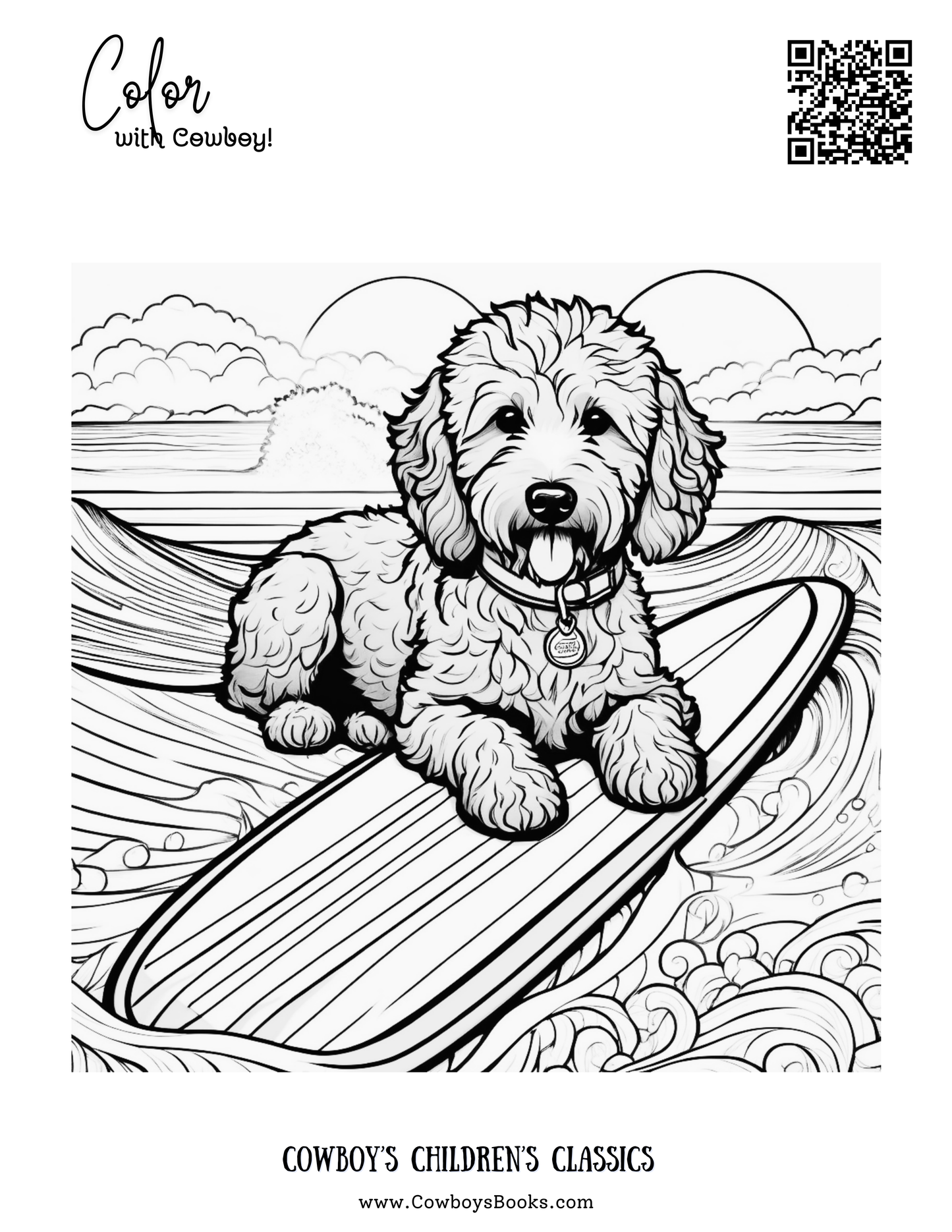 Goldendoodle Dog Coloring Sheets (Free Printable Download)